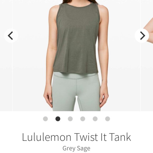 Lululemon Twist It Tank-Sage Grey - Picture 1 of 9